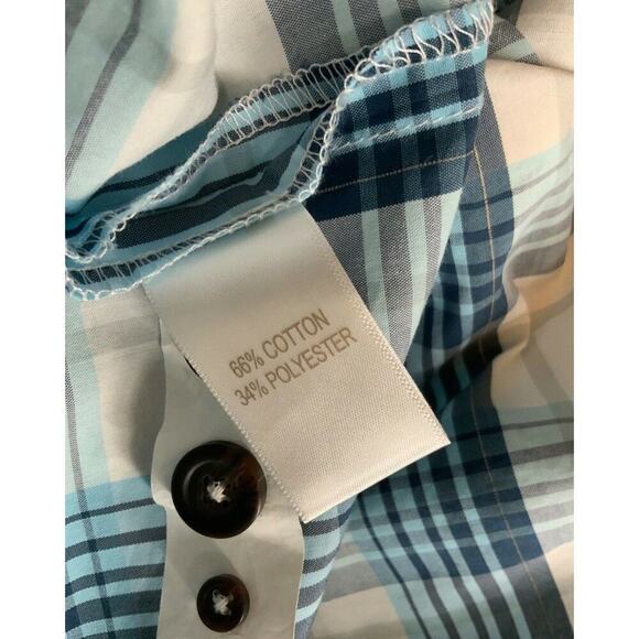 Duluth Trading Alaskan Hardgear Madras Shirt Mens 2XL Tall Short Sleeve Preppy - Picture 9 of 9